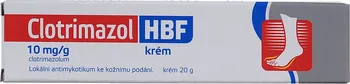 Lék na kožní problémy, vlasy a nehty Clotrimazol HBF Krém 1% 20 g