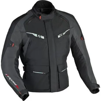 Moto bunda INDIANA HP 1047 - pánská šedá textilní moto bunda IXON XXL