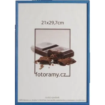 Rám na obraz Dřevěný fotorámeček DR0C1K 13x18 C2 tmavě modrý KARPEX DR0C1K_13X18_C2