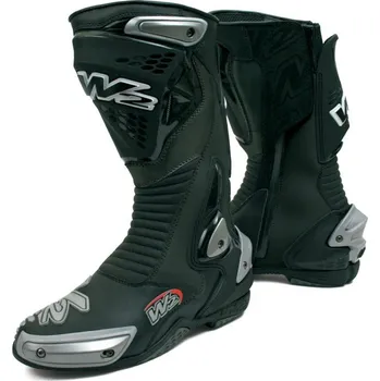 Moto obuv MISANO Magnesiun černé moto boty W2 BOOTS - 39