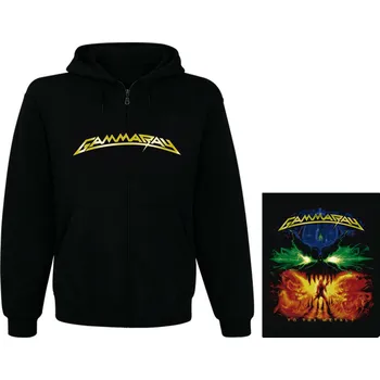 Pánská mikina mikina s kapucí a zipem Gamma Ray - To The Metal!