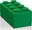 LEGO Mini Box 46 x 92 x 43 mm, tmavě zelený