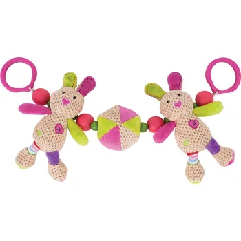 Hračka na kočárek Bigjigs Toys králíček Bella do kočárku