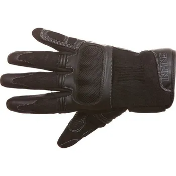 Moto rukavice OCT-100 - letní černé textilní moto rukavice INFINE XS