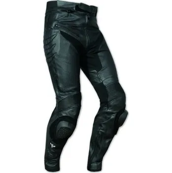 Moto kalhoty TRIP - pánské černé kožené moto kalhoty A-pro - 42