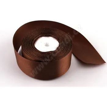 Stuha Stuha saténová 4 cm x 23 m - hnědá Množství: 1 m