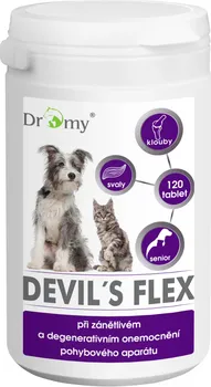 Kloubní výživa pro psa a kočku Dromy Devil's Flex 120 tbl.