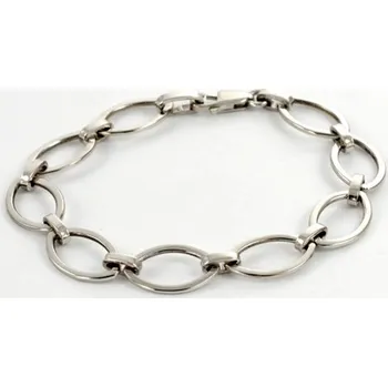 Náramek Zlatý náramek z bílého zlata 0028 + DÁREK ZDARMA