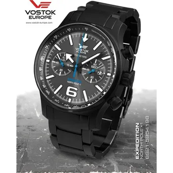 Hodinky Hodinky Vostok Expedition North Pole Chrono 6S21/5954198-b + Dárek zdarma