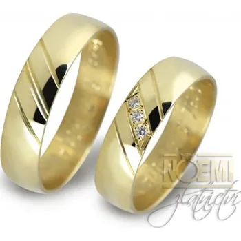 Prsten Zlaté snubní prsteny 0003 + DÁREK ZDARMA