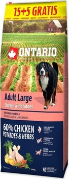 Krmivo pro psa Ontario Dog Adult Large Chicken/Potatoes