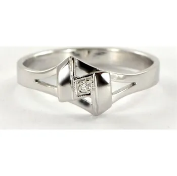 Prsten Briliantový prsten z bílého zlata 1022 + DÁREK ZDARMA