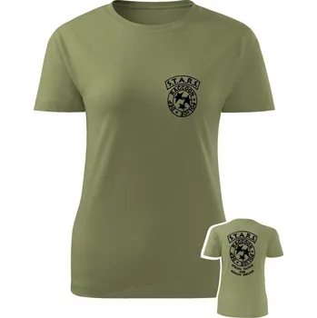 Dámské tričko S.T.A.R.S. R.P.D. Special Tactics and Rescue Service - olivová