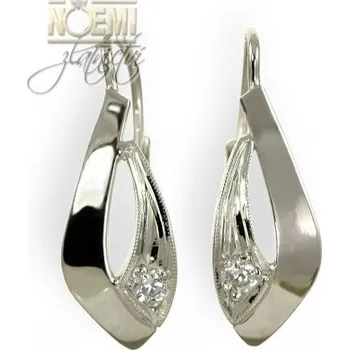 Náušnice Náušnice z bílého zlata se zirkony 3001 + DÁREK ZDARMA