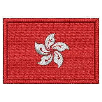 Nášivka Pelisport Nášivka Vlajka Hongkong 6 x 4 cm