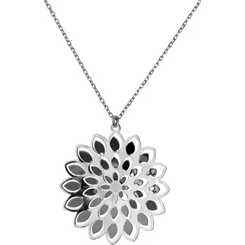 Náhrdelník Dámský stříbrný náhrdelník s přívěškem 55371F