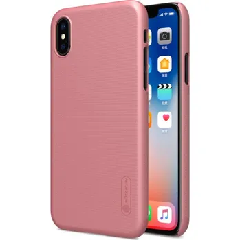 NILLKIN zadní kryt s ochranou displeje pro Apple iPhone XS / iPhone X - růžově zlatá