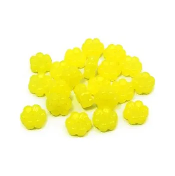 Dětské navlékací korálky Skleněný korálek - kytička (21 ks)