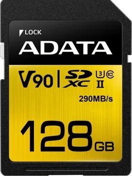 Paměťová karta ADATA Premier One SDXC 128 GB Class 10 UHS-II U3 (ASDX128GUII3CL10-C)