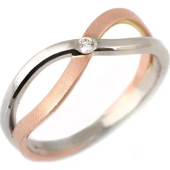 Prsten Zlatý prsten s diamantem bp1043 + DÁREK ZDARMA