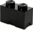 LEGO úložný box 125 x 250 x 180 mm, černý