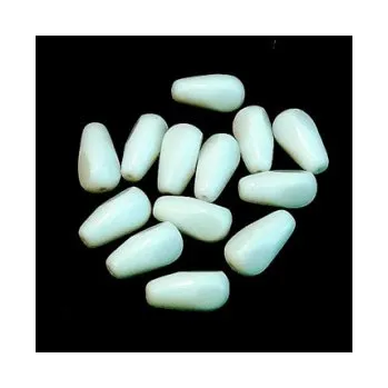 Dětské navlékací korálky Skleněný korálek - kapka (13 ks)