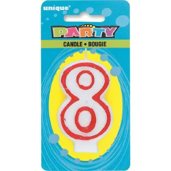 Dortová svíčka Unique svíčka na dort číslo 8 360-8
