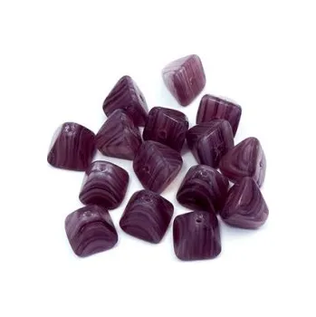 Dětské navlékací korálky Skleněný korálek - pyramida (15 ks)