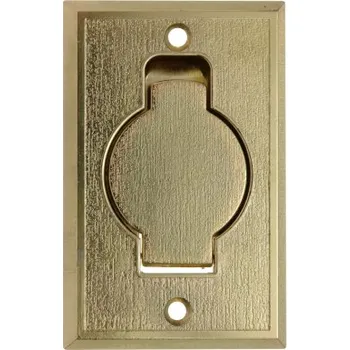 Elektrická zásuvka Zásuvka kovová Classic zlatá