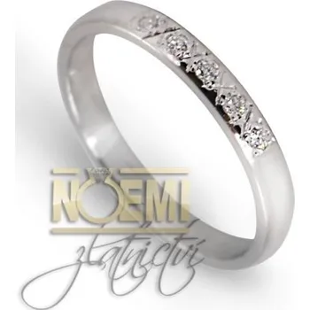 Prsten Dámský prsten z bílého zlata pr0092 + DÁREK ZDARMA