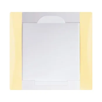 Elektrická zásuvka Obzor Zásuvka Elegant vanilkově žlutá / sněhově bílá