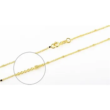 Řetízek Zlatý řetízek ZLR0810F 50 cm + DÁREK ZDARMA