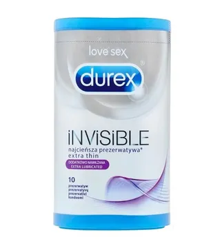 Kondom Durex Invisible Extra Lubricated 10 ks