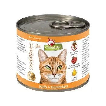 Krmivo pro kočku GranataPet DeliCatessen Telecí a králík 200 g