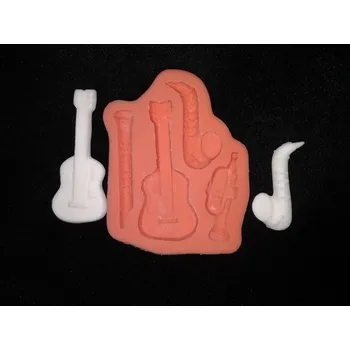 Hudební nástroj pro děti Silikonová formička hudební nástroje 5051