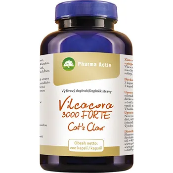 Přírodní produkt Pharma Activ Vilcacora 3000 Forte Cat´s Claw 200 cps.