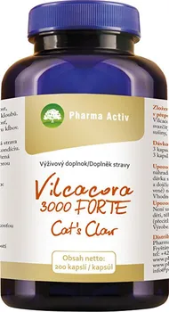 Přírodní produkt Pharma Activ Vilcacora 3000 Forte Cat´s Claw 200 cps.