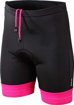 cyklistické kraťasy Etape Junior dětské kalhoty  s vložkou černé/růžové