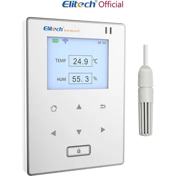 Záznamník teploty a vlhkosti s WiFi Elitech RCW-800