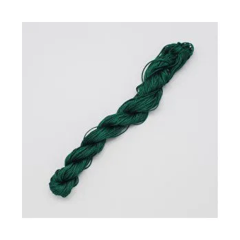 Korálek Nylonová šňůra tmavě zelená 1,0mm (5m)