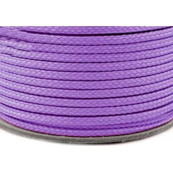 Provaz polyesterový,šňůra 2mm, fialová, galanterie, metráž