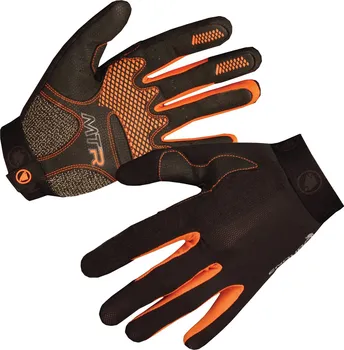 Cyklistické rukavice Endura MTR pánské rukavice černé/oranžové