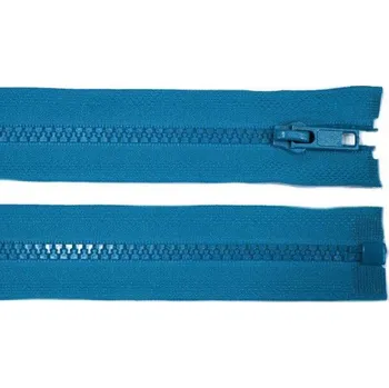 Zip Zip kostěný, dělitelný, 5mm, 30cm délka, středně modrý