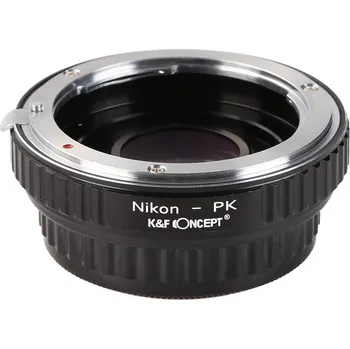 Redukce s optickým členem K&F Concept z objektivu Nikon na Pentax (Umožní nasadit objektiv s bajonetem AI na fotoaparáty Pentax)