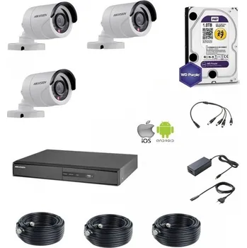 Kamerový set Hikvision Standart 3 venkovní Speciální cena pro registrované