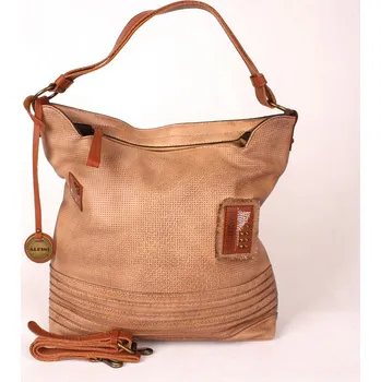 Kabelka Velká hnědá kabelka na rameno i crossbody S038