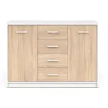 BRW Nepo KOM2D4S bílá/dub sonoma