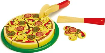 Dřevěná hračka Legler Pizza (krájecí)