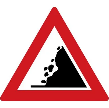 Dopravní značka Dopravní značka - Padající kamení
