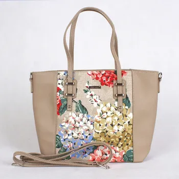 Kabelka Béžová středně velká kabelka do ruky David Jones 5750-2